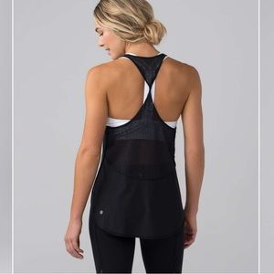 Like New Lululemon Athletica Lacy Twist Racerback Tank in Black